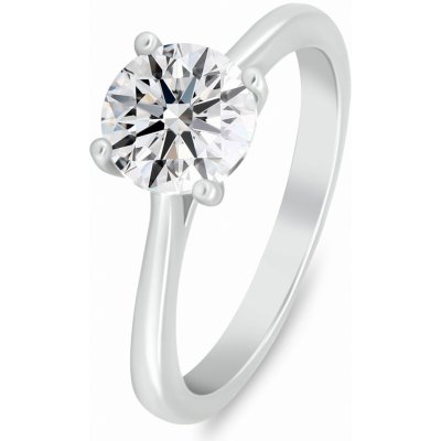 Brilio Silver Stříbrný zásnubní prsten s čirým kubickým zirkonem RI147W – Zboží Dáma