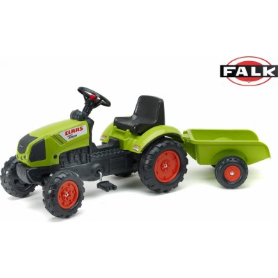 FALK Šlapací traktor 2041C Claas Arion s vlečkou a otevírací kapotou – Sleviste.cz