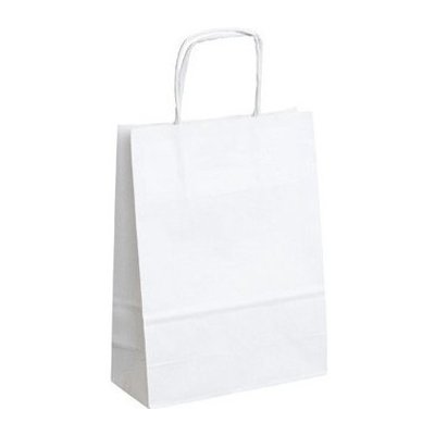 Papírová taška bílá M – Zboží Mobilmania