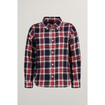 Gant Checked Flannel Bd Shirt Evening Blue – Zboží Dáma