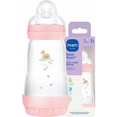 Mam Baby antikoliková láhev růžová 260ml – Zboží Dáma