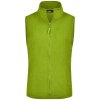 Dámská vesta James & Nicholson dámská microfleece vesta lLimetkově zelená