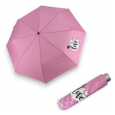 Doppler Mini Light Kids Pink Love dětský skládací deštník růžový – Zboží Mobilmania