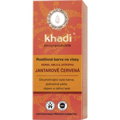 Khadi rostlinná barva na vlasy Henna & Amla & Jatropha 100 g – Hledejceny.cz