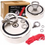 KRAFT&DELE Magnet fishing 140kg oboustranný pro lovce pokladů KD10415 – Hledejceny.cz