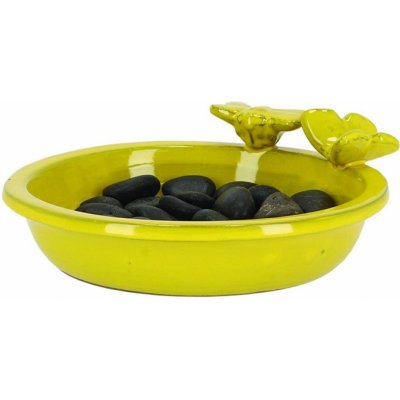 Esschert Design Napajedlo pro včely a motýly Nature 9 x 27 cm keramika žlutá – Zboží Mobilmania