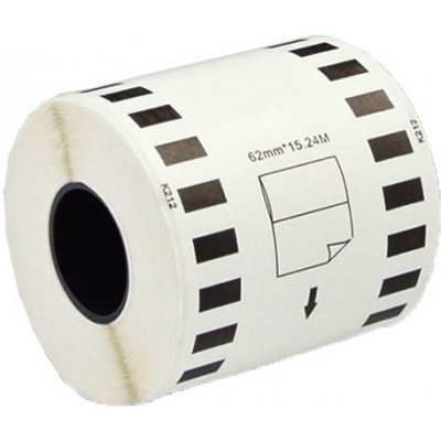 Kompatibilní filmová role Brother DK-22212, 62mm x 15,24m, bílá – Hledejceny.cz