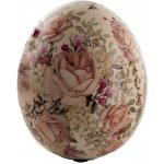 Keramické dekorační vajíčko s růžičkami Rosien Ø11*14 cm – Hledejceny.cz