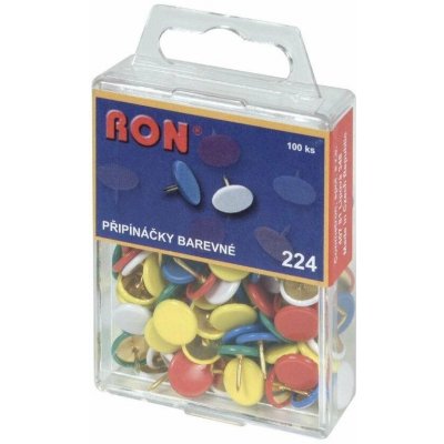Připínáčky barevné RON - 100 ks / barevný mix – Hledejceny.cz