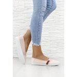 Fashion Růžové slip on tenisky 21002B-4PI – Zbozi.Blesk.cz