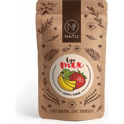 NATU Lyo mix jahoda a banán 40 g