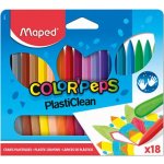 Maped Plastové pastely ColorPeps Plasticlean 18 barev – Zboží Dáma