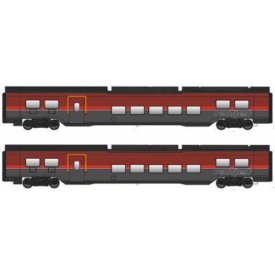 Jägerndorfer set vložených vozů Railjet II ÖBB nové BE 71221 – Sleviste.cz