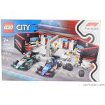 LEGO® City 60444 Garáž F1 a vozy Mercedes-AMG a Alpine – Zboží Živě