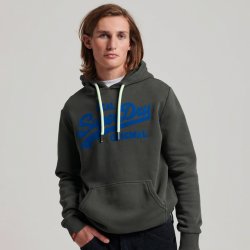 SUPERDRY VINTAGE LOGO NEON HOODIE M2012085ADEZ Šedá