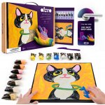 OKTO SENSORY ART Výtvarná sada malování na plátno 30x30cm Kočka – Sleviste.cz