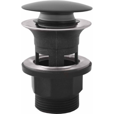 Slezák Rav výpusť umyvadlová Click-Clack 5/4 plast černá matná MD0808CMAT Koupelny Bernold – Zboží Dáma