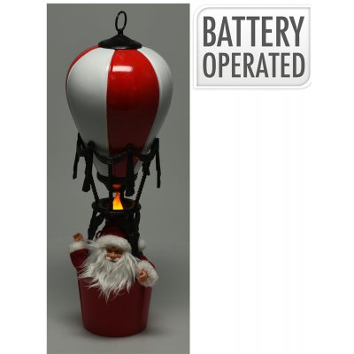 KOOPMAN Mikuláš v balonu 40 cm s LED světlem jako plamen – Hledejceny.cz