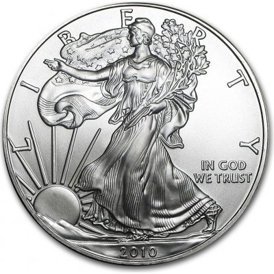 UNITED STATES MINT Stříbrná mince American Eagle 1 Oz 2010