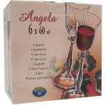 Crystalex sklenice na likér ANGELA 60ml 6ks – Zboží Dáma
