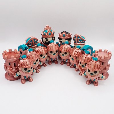 Flexi Factory Šachové Figurky - barevné var. 2 – Zboží Živě