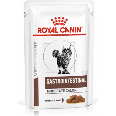 Royal Canin Veterinary Diet Cat Gastrointestinal Moderate Calorie Pouch 12 x 85 g