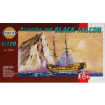 Směr Model Falcon Pirátská loď 24 7x27 6cm v krabici 34x19x5 5cm černá 1:120 – Zboží Mobilmania