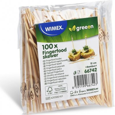 Wimex 66742 Fingerfood bambusový bodec NATUR 12 cm – Zboží Dáma