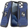 Pouzdro a kryt na mobilní telefon Apple Pouzdro MG Ring Armor iPhone 12 Pro Max, modré