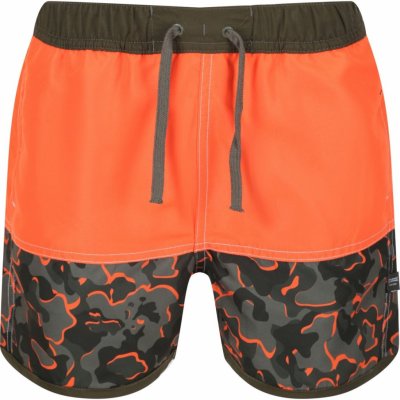 Regatta dětské kraťasy SERGIO oranžová/khaki – Sleviste.cz