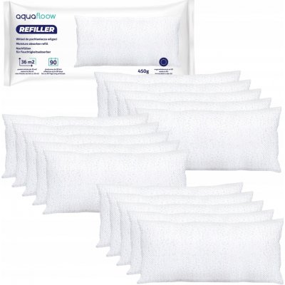 AquaFloow Refiller Univerzální náplň do pohlcovačů vlhkosti 450 g 15 ks – Sleviste.cz