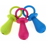 Olala Pets Gumové kousátko pro psa dudlík s rolničkou 9,5 cm – Sleviste.cz