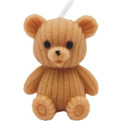 Svíčka medvídek 42 x 36 x 26 mm - Cakesicq – Zbozi.Blesk.cz