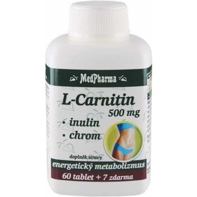 MedPharma L-Carnitin 500 mg+Inulin+Chrom 67 tablet – Sleviste.cz