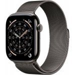Apple Watch Series 11 Cellular (46mm) Břidlicově šedý titan s břidlicově šedým milánským tahem M/L MFD44MP/A – Zboží Živě