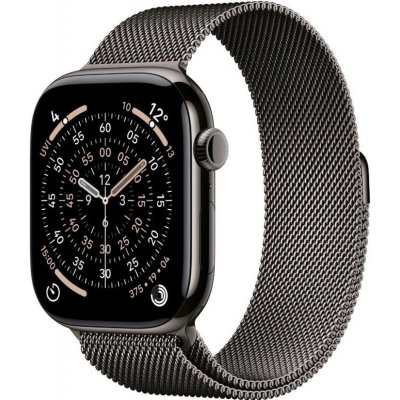 Apple Watch Series 11 Cellular (46mm) Břidlicově šedý titan s břidlicově šedým milánským tahem M/L MFD44MP/A – Zboží Živě