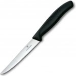 nůž 11cm, STEAK a PIZZA, vlnkovaný, černý, VICTORINOX – Hledejceny.cz