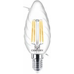 Century CEN INTOR-061427 LED FILAMENT CANDLE kroucená ČIRÁ 6W E14 2700K 360d – Hledejceny.cz
