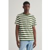 Pánské Tričko Gant STRIPE SS T-SHIRT PINE GREEN