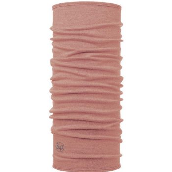 Buff multifunkční šátek Midweigt Merino Wool růžová