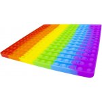 Pop It Rainbow antistresová hračka čtverec Jumbo XXL 30 cm – Zboží Mobilmania