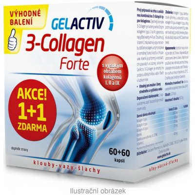 Salutem Pharma GelActiv 3-Collagen Forte 60+60 kapslí – Hledejceny.cz