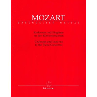 Wolfgang Amadeus Mozart: Cadenzas And Lead Ins To The Piano Concertos noty na klavír – Zboží Mobilmania