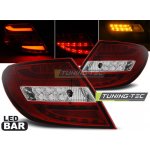 Zadní světla Mercedes Benz W204 C-Klasse 07-10 - krystal/červené LED BAR – Zboží Mobilmania
