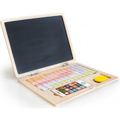 EcoToys Dřevěný notebook s magnetickým monitorem 25473 – Hledejceny.cz