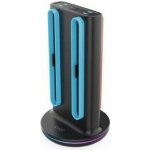 iPega SW2051 Nabíjecí Stanice s RGB pro JoyCon Ovladače Nintendo Switch 2 Black – Zboží Živě