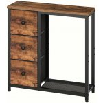 NoBi AMYNTAS , kov, dřevo, látka, černá, dekor staré dřevo – Zboží Dáma