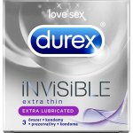 Durex Invisible Extra Lubricated 3 ks – Zboží Dáma