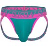 Pánské erotické prádlo Jocksy Sukrew Green-Pink Jockstrap