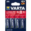 Baterie primární Varta LONGLIFE AA 4 ks 4706101404